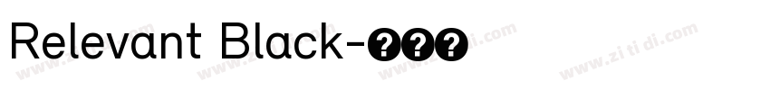 Relevant Black字体转换